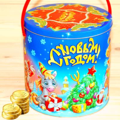 Недорогой детский новогодний подарок 1000 грамм в Ильинском