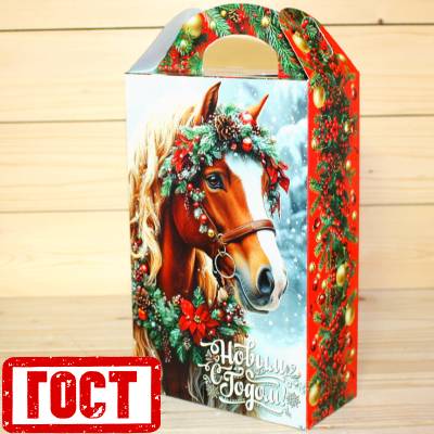 Сладкий новогодний подарок по ГОСТу в картонной упаковке в Ильинском